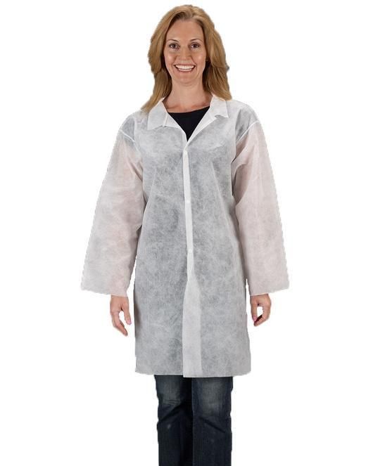 Disposable Visitor Lab Coat PP Non Woven