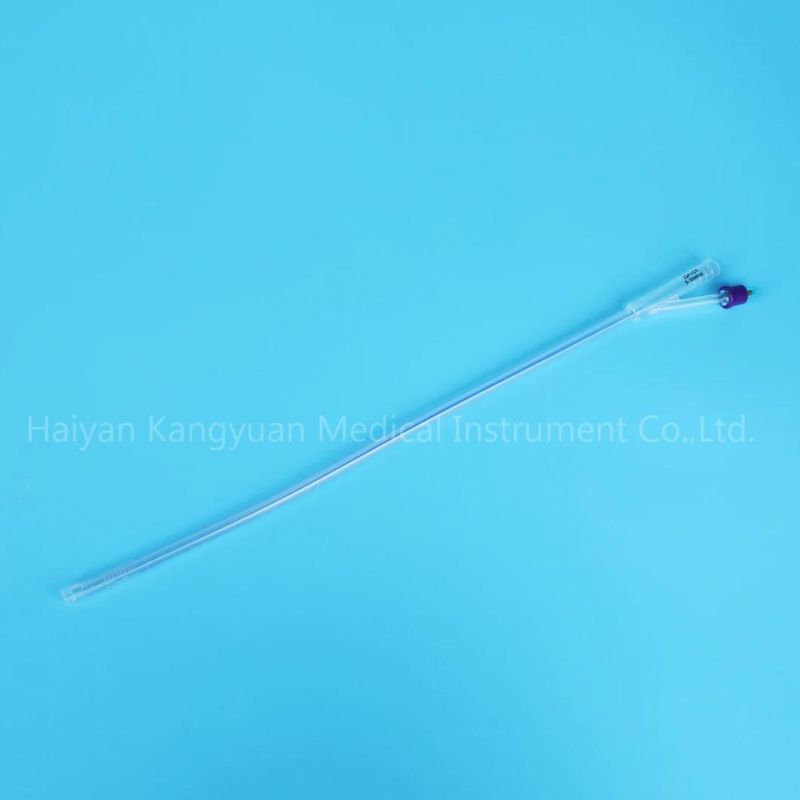 Integrated Flat Balloon Silicone Urinary Catheter with Unibal Integral Balloon Technology Open Tipped Suprapubic Use 2 Way Transparent