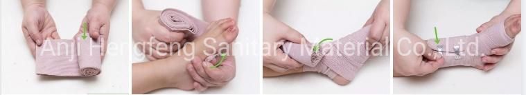 Mdr CE Approved Ready-for-Use High Elastic Compressed Bandage with Elastic Band Clips