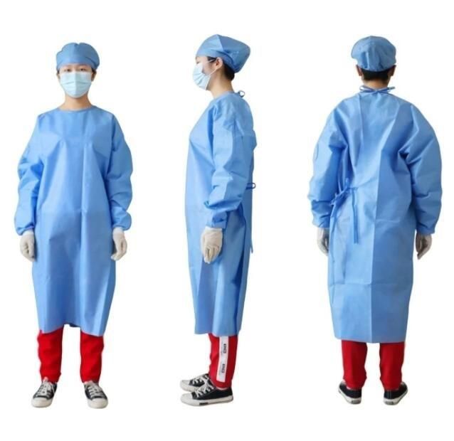 Disposable Non-Woven Protective Sterile Medical Surgical Gown Contact Gown