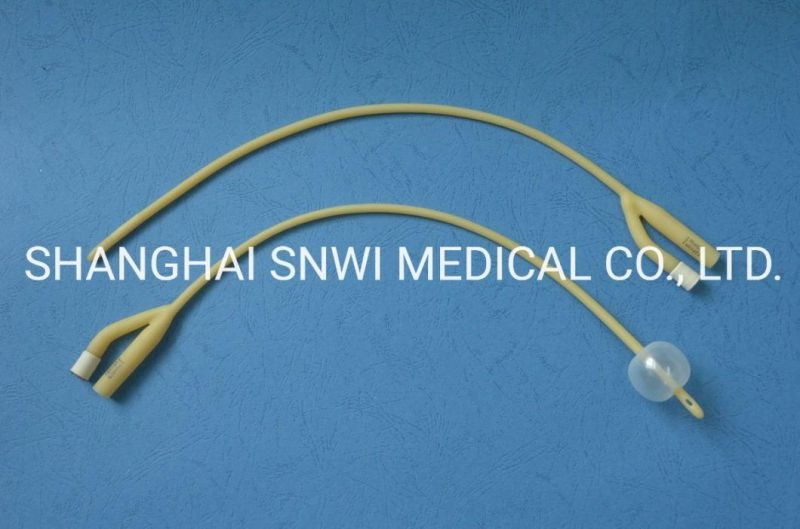 Disposable Medical Sterile Silicone Coated Latex Foley Catheter Tube