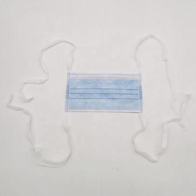 Disposable 3ply Melt Blown Fabric Tie-on Face Mask