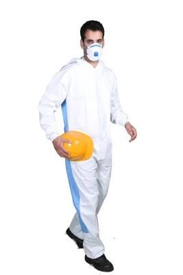 Breathable Cat 3 Type 5/6 Disposable Coverall Protective Use