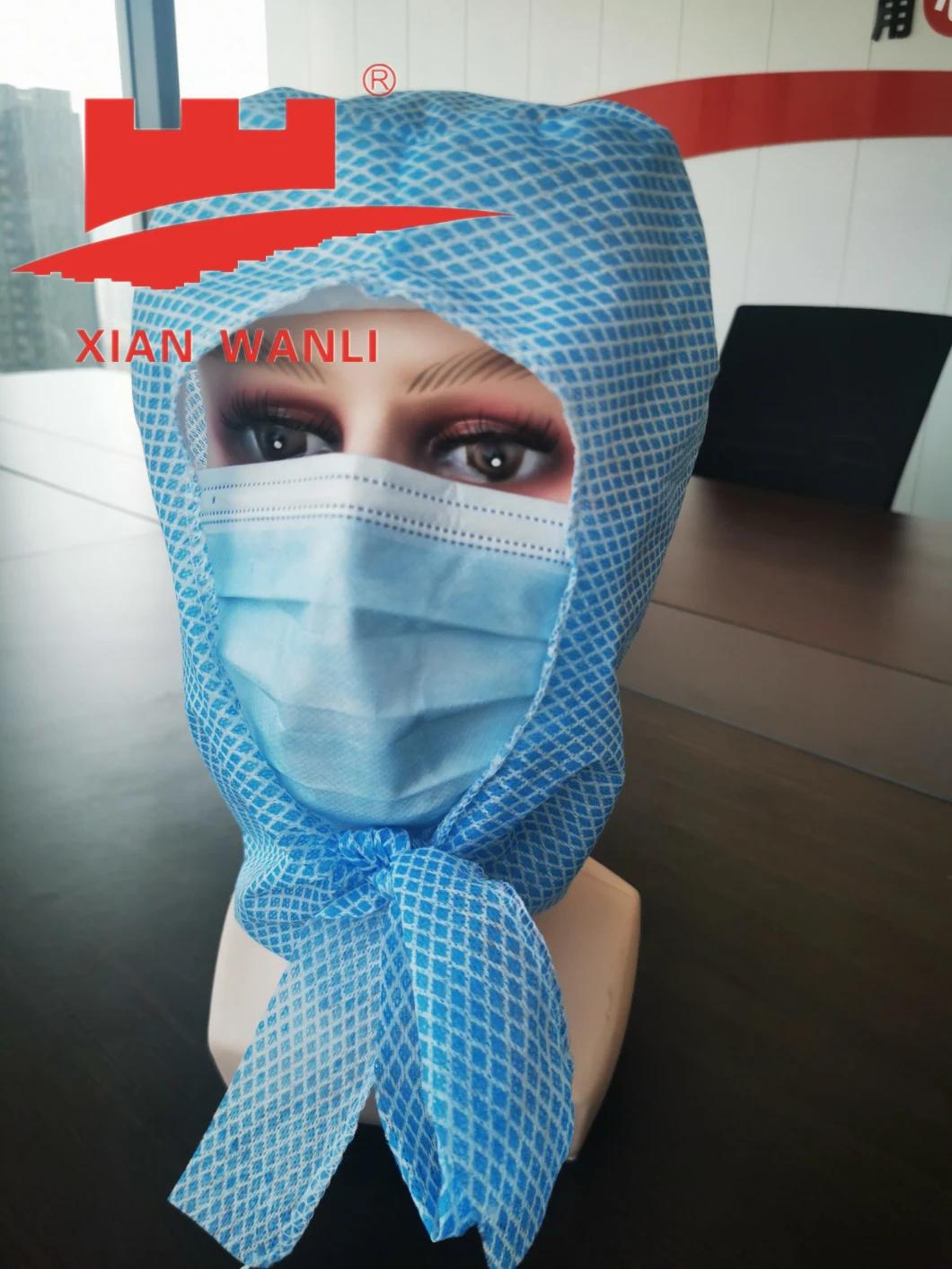 Printed Nonwoven/SMS/PP/Spunlace/Strip/Medical/Surgical/Hospital Disposable Doctor Cap with Printing