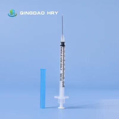 Manufacture of 1 Ml Disposable Vaccine Syringe with Needle Eo Sterile CE&ISO