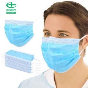 Protective Comfortable Ear-Loop 3 Layers Disposable Facial Surgical Mask with CE