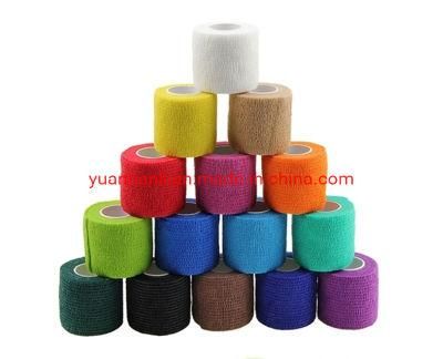 Printed Self Adhesive Elastic Bandage/ Elastic Tape Cohesive Tattoo Self Adehere Grip Cover Wrap