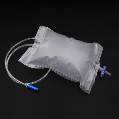 Urine Bag Collection Urinary Drainage Bag Disposable Sterilize Luxury Type 2000ml T Valve