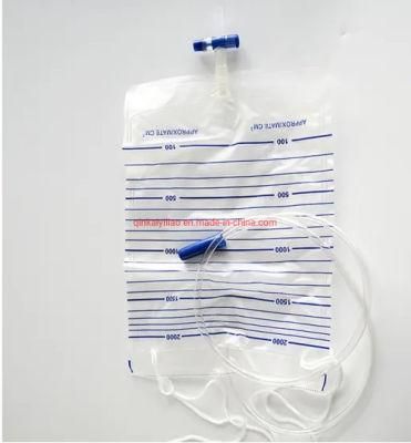 Disposable Medical Sterile Enconomic Urine Bag with Push-Pull Valve