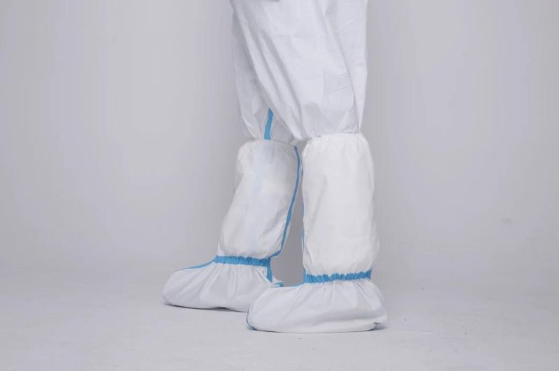 75 GSM SMS Sterile Disposable Protective Coveralls with Boot Cover