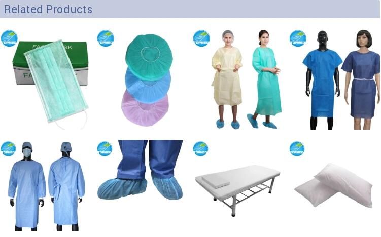 Topmed SMS Nonwoven Sterile Disposable Surgeon Gown for Operating Room with CE&ISO13485