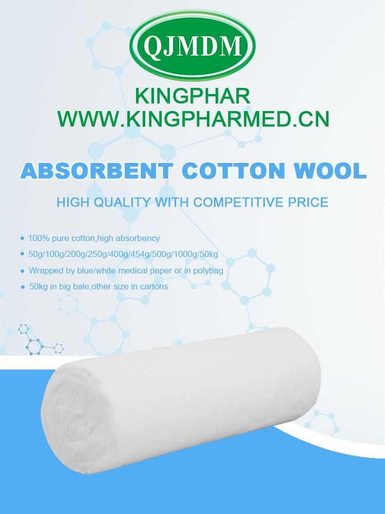 Medical Dressings Absorbent Cotton Wool Roll with High Quality