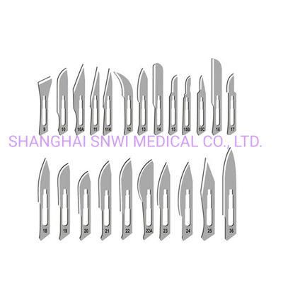 Disposable Sterile Carbon Steel Stainless Steel Surgical Scalpel Blade with CE ISO