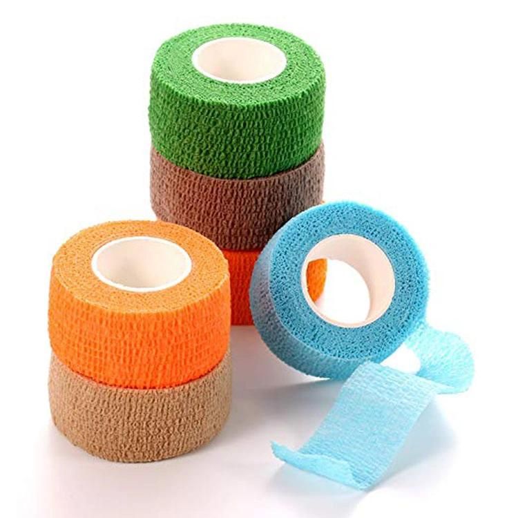 Disposable Latex Free Cotton Nonwoven Elastic Self Adhesive Cohesive Bandage