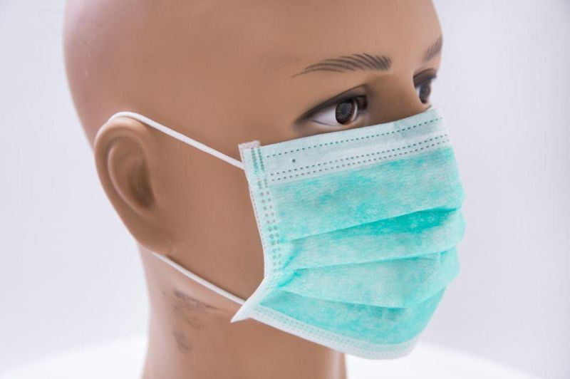 Disposable Protective 3 Ply Non-Woven Face Mask for Dust Virus