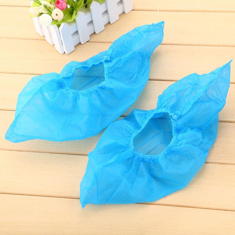 Disposable Spp 35GSM Non Woven Non-Skid Shoe Cover, Universal Blue