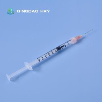 Medical Injection Syringe &Injector 1ml Luer Lock Safety Syringe From Manufacture