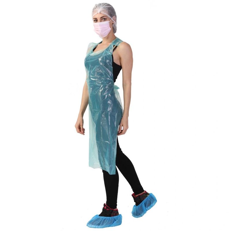 Disposable Plastic Colorful Waterproof PE Apron for Adult