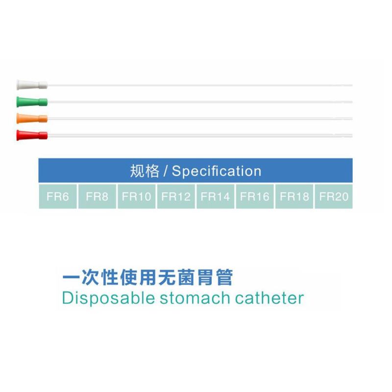 Disposable PVC Sterile F18 to F34 Stomach Gastrostomy Feeding Tube Catheter