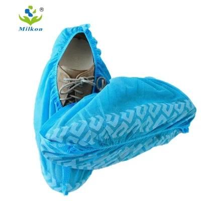 Disposable Boot Cover Waterproof Non-Slip Shoe Cover Durable PP PE Blue Shoe Cover