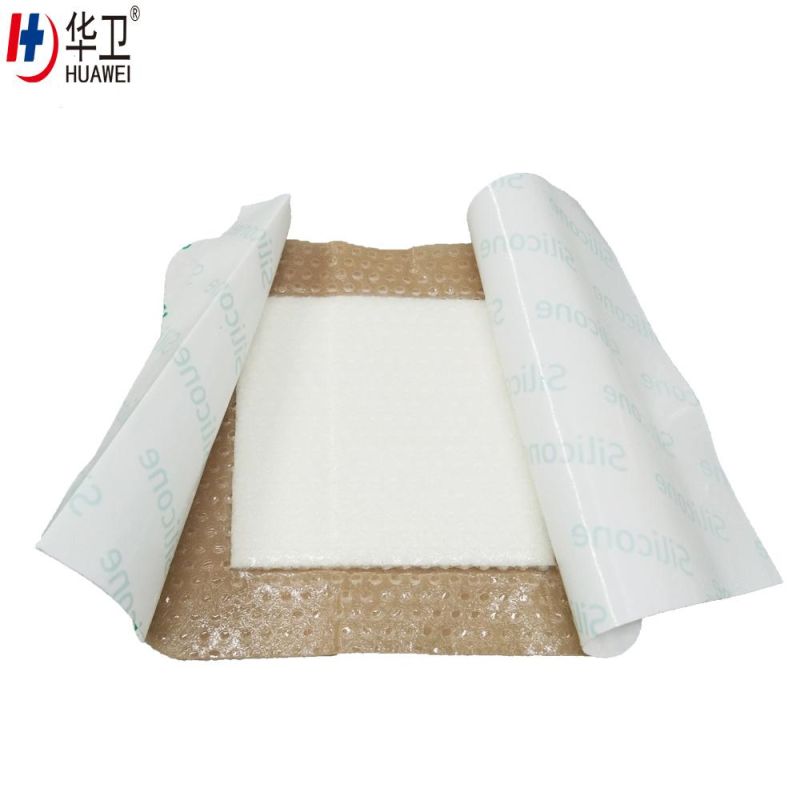 Medical Consumables High Absorbent Silicone Foam Wound Patch