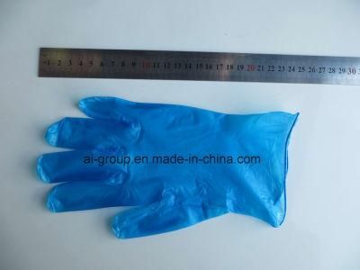 Blue Vinyl Exam Glove Powder Free or Powdered with USP Absorbable Corn Starch