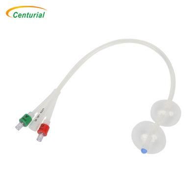 Obstetrics Instruments Silicone Uterine Bleeding Balloon Postpartum Balloon with Rapid Instillation