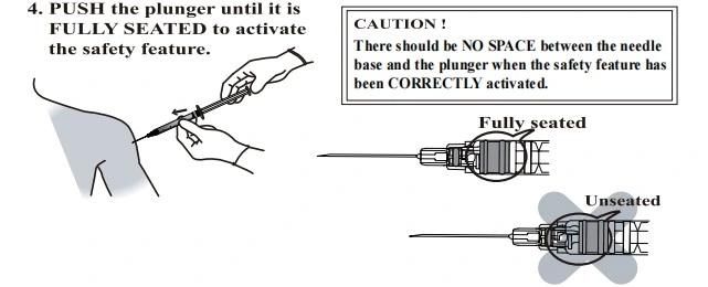 Retractable Safety Syringe 0.3/0.5/1/3/5ml