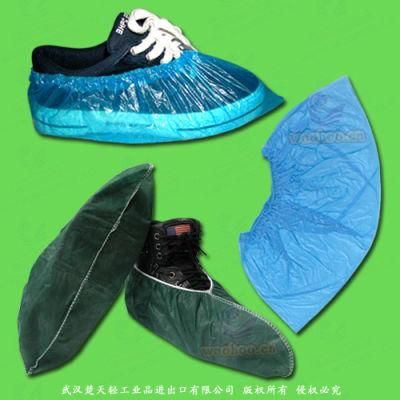 Plastic/Polyethylene/Poly/HDPE/LDPE/CPE/PP+PE/PE Disposable Shoe Cover, Disposable Overshoes