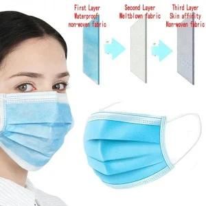 Disposable 17.5*9.5cm 3ply Earloop Type Bfe 99% Non-Woven Protective Face Masks with CE and SGS Report