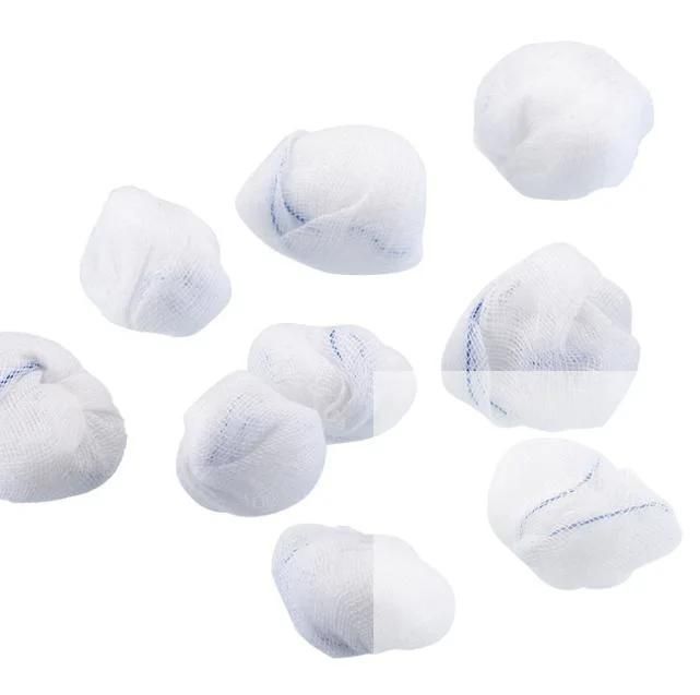 Sterile 100% Cotton Gauze Ball Medical First Aid Disposable Absorbent Gauze Dressing Balls