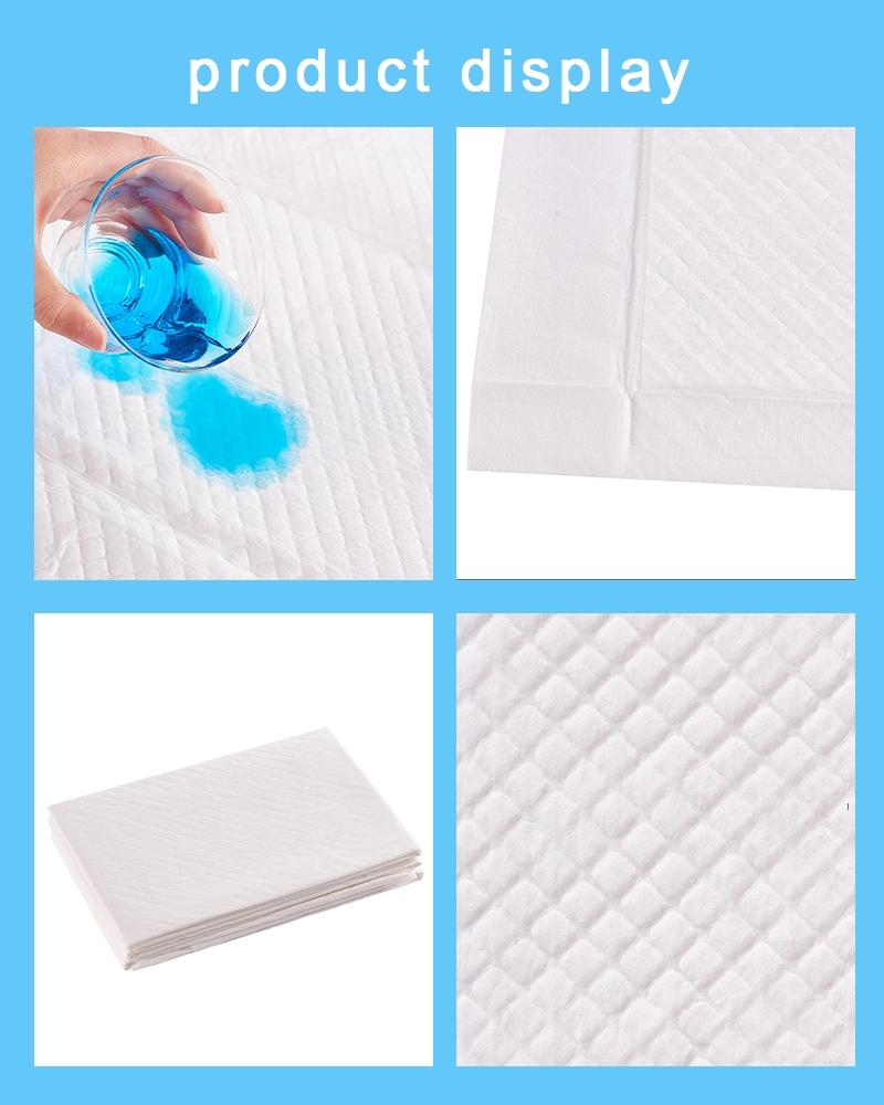 Super Absorbent Incontinence Under Pad Disposable PE Backsheet Underpad