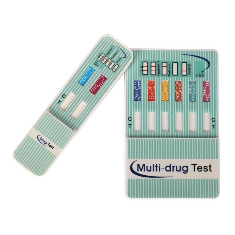 12-Panel Urine Drug Test Card (AMP/BAR/BUP/BZO/COC/mAMP/MDMA/MOP/MTD/OXY/PCP/THC)