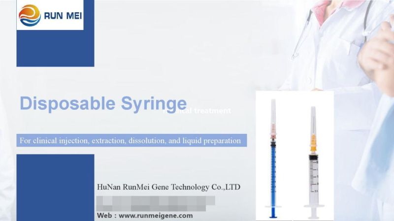 Syringe Plastic Syringe Manufacturer Disposable Medical Plastic Luer Lock Syringe with Needle