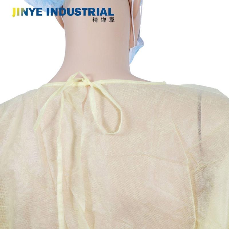 Disposable PP Non Woven Knitted Cuffs Steile/Non Sterile Isolation Gown