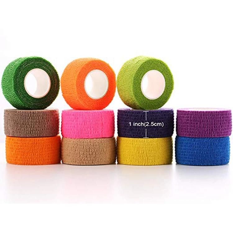 Disposable Latex Free Cotton Nonwoven Elastic Self Adhesive Cohesive Bandage