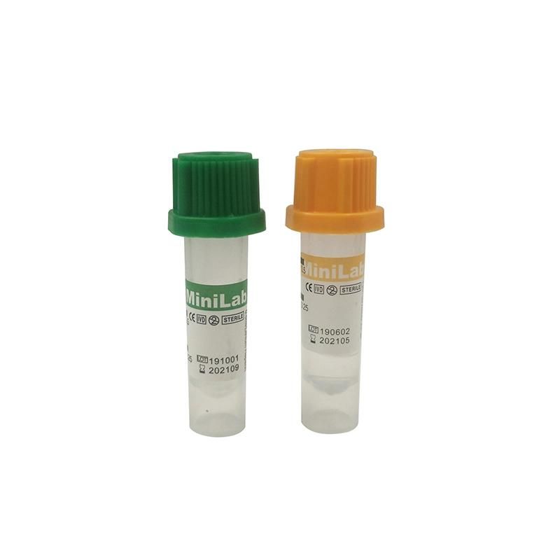 Micro Plain Vacuum Blood Collection Tube with Clot Activator Gel & Separation Gel