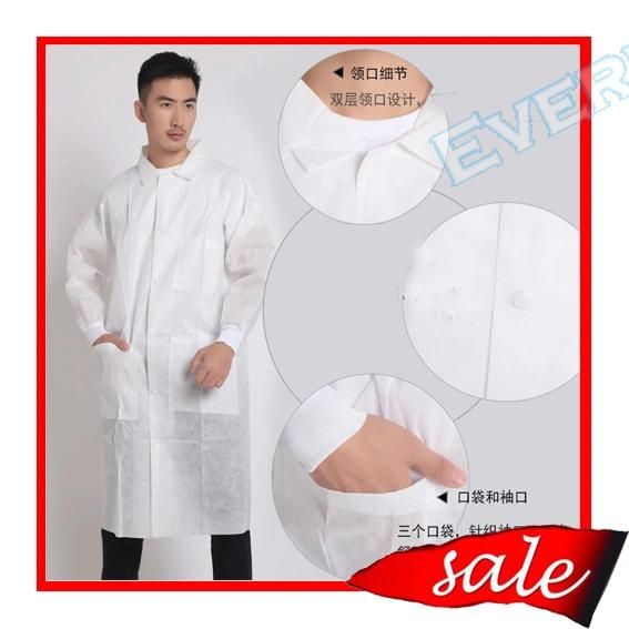 Nonwoven Polypropylene Doctor Lab Coat