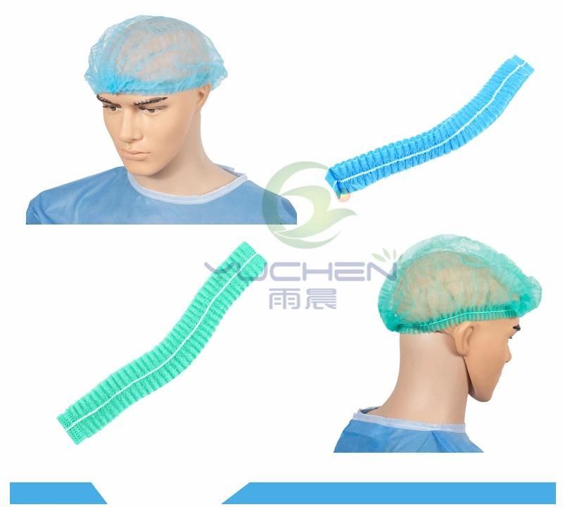 Medical Disposable PP Surgical Cap Doctor Nurse Bouffant Cap/ Mob Cap/ Hairnet/ Clip Cap