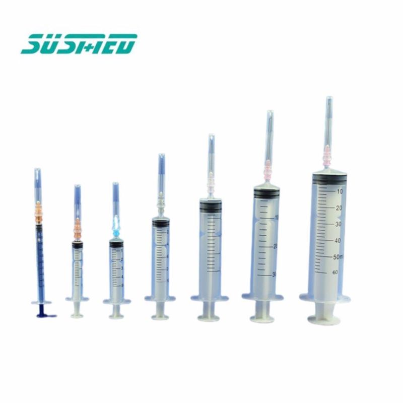 Disposable Plastic Sterile Two Parts Syringe with Needle