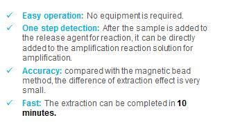 One Step Rapid Nucleic Acid Extraction and Release Agent for PCR Machine