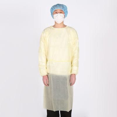 Full Sleeve Disposable Plastic Waterproof CPE Isol Gown