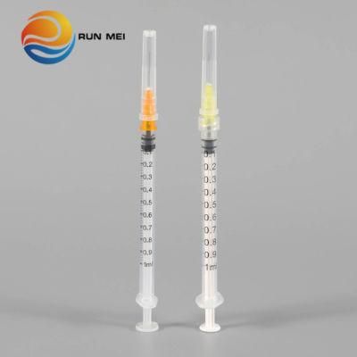 Disposable 1ml Luer Lock Vaccine Injection Syringe