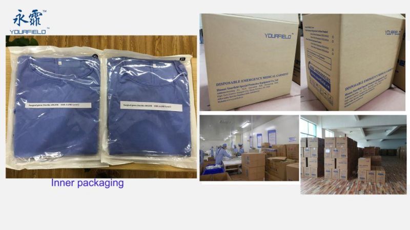 Factory Wholesale Low Price Protective Clothing Disposable Surgical Gown