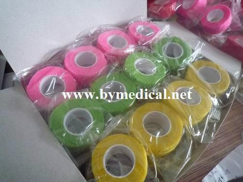 Self Adhering Non Woven Cohesive Elastic Bandage