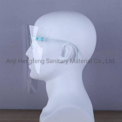 Anti-Fog Protecitve Face Mask Plastic Isolation Disposable Full Cheap Safety Face Shield