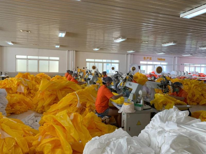 Xian Wanli Disposable Non Woven Isolation Gown Visitor Gown Patient Gown Protective Gown