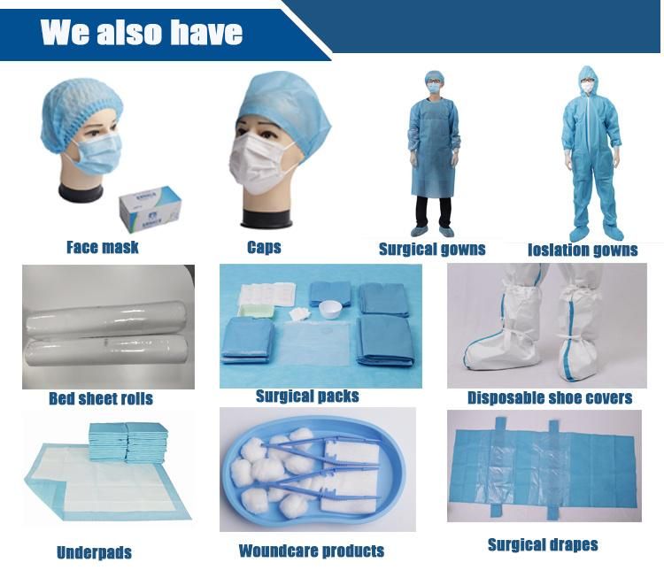 Disposable Medical Isolation Gown Manufacturer Wholesale Hospital Blue Disposable Medical Clothing Surgical Gown