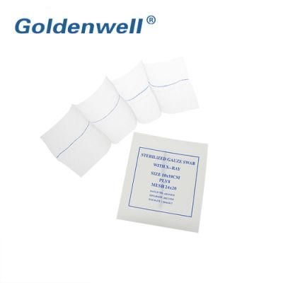 Disposable Medical Hospital/ Hemostatic Non Sterile Cotton Absorbent Gauze Swabs with X Ray Thread