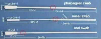 Medical Supply Sterile Specimen Collection/Sampling Flocked Swabs with Medical Materials Made Oral Swabs or Nasal Swabs